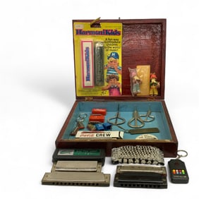 M. Hohner World Renowned Harmonicas Case & Misc.