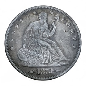 1873 Seated Liberty Half Dollar