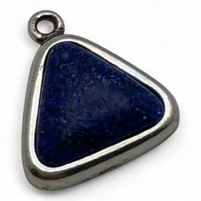 Sterling Silver & Blue Stone Pendant