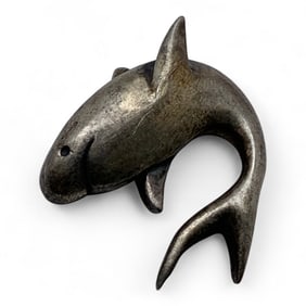 Sterling Silver Shark Pin