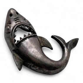 Sterling Silver Shark Pendant