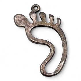 Sterling Silver Foot Pendant