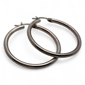 Sterling Silver Hoop Earrings