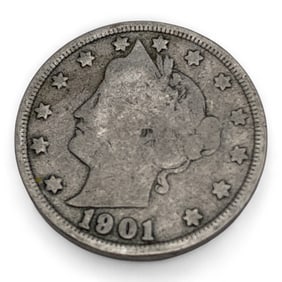 1901 Liberty Head V Nickel