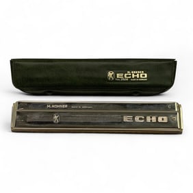 M. Hohner Echo Harmonica In Case
