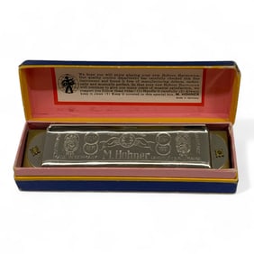 M. Hohner Auto Valve Harp Harmonica In Case