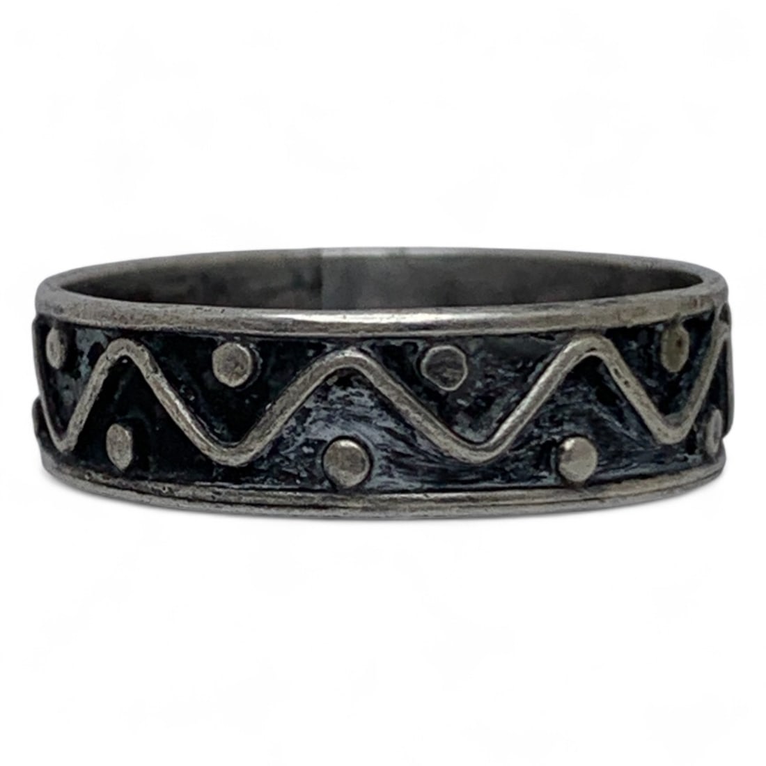 Mexico Sterling Silver Ring: Marked 925 - Size 8.25 - 1.5 Grams