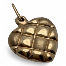 14k Yellow Gold Heart Pendant
