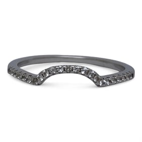 Sterling Silver Ring With Clear Stones