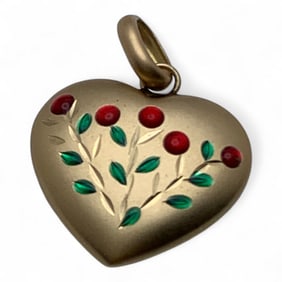 14k Yellow Gold Heart Pendant