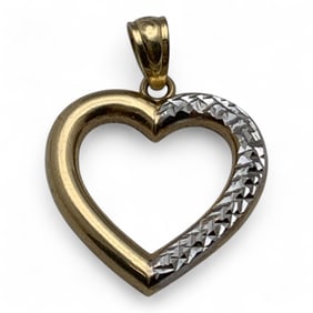 10k Gold Heart Pendant