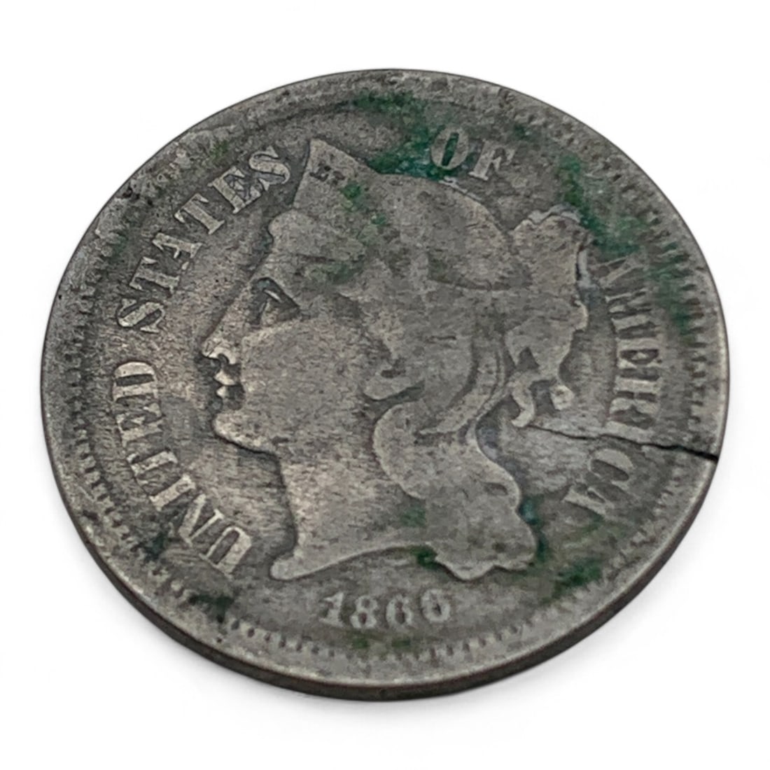 1865 3 Cent Nickel Silver Piece (1 of 2)