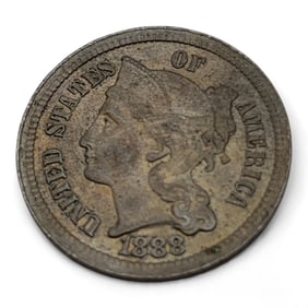 1888 3 Cent Nickel Silver Piece