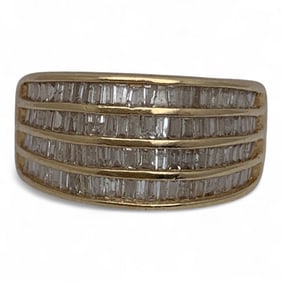 14k Yellow Gold & Diamond Ring