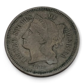 1868 3 Cent Nickel Silver Piece
