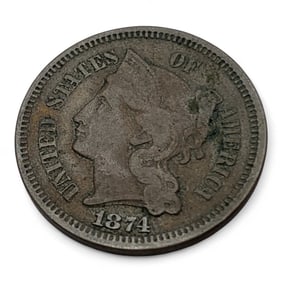 1874 3 Cent Nickel Silver Piece