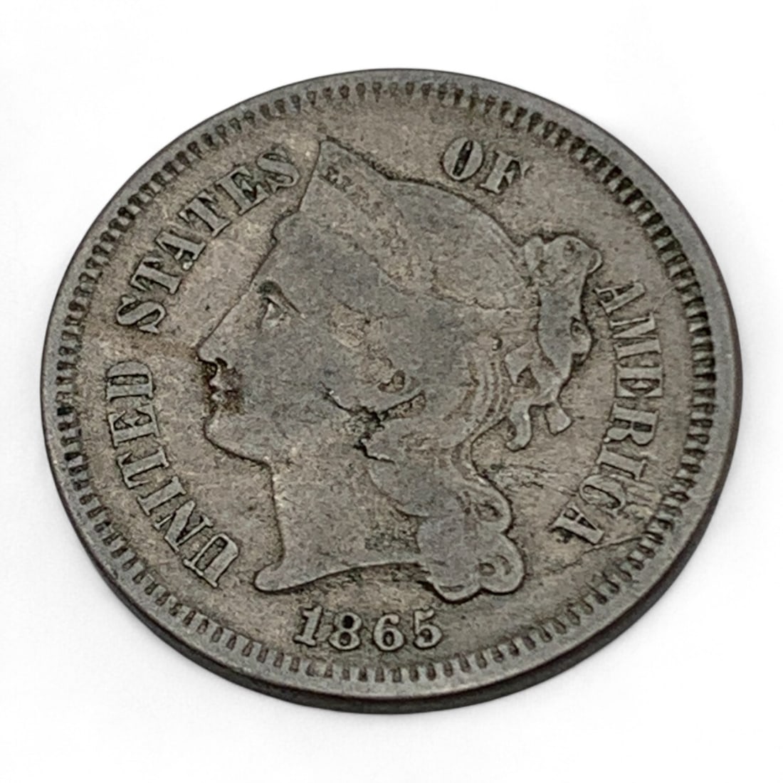 1865 3 Cent Nickel Silver Piece (1 of 2)