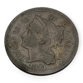 1874 3 Cent Nickel Silver Piece