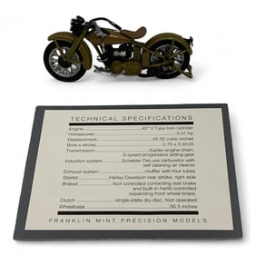 1929 Harley Davidson Side Valve Twin Motorcycle