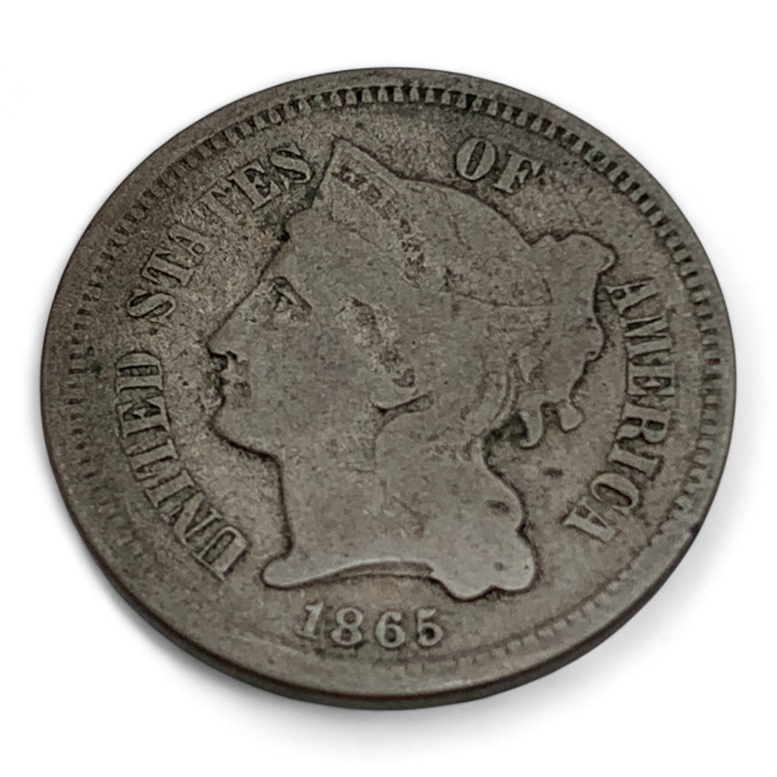 1865 3 Cent Nickel Silver Piece (1 of 2)