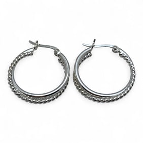 Sterling Silver Hoop Earrings