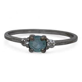 Sterling Silver Ring With Stones