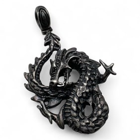 Sterling Silver Dragon Pendant