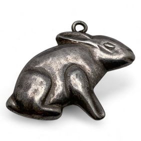 Silver Rabbit Pendant