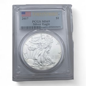 2017 Am Silver Eagle Dollar, M S 69