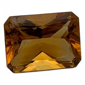 Faceted Yellow Citrine Gemstone