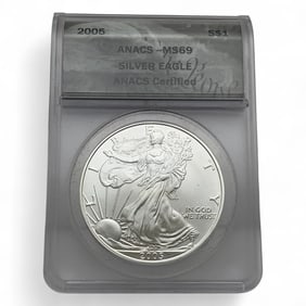 2005 American Silver Eagle One Dollar, Certified