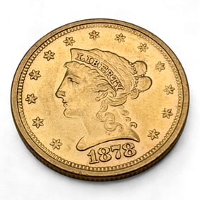 1878 S Indian Head Gold 2 1/2 Dollar Coin