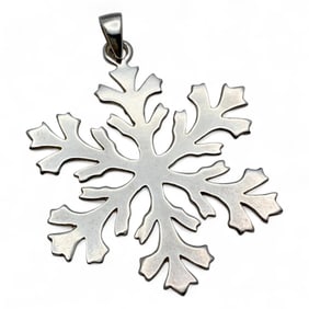 Sterling Silver Snowflake Pendant