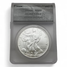 2006 American Silver Eagle One Dollar, Certified