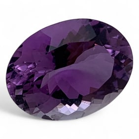 Faceted Purple Amethyst Gemstone