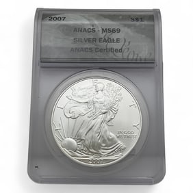 2007 American Silver Eagle One Dollar, Certified