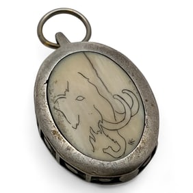 Silver Pendant With Stone