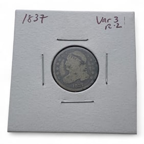 1837 Silver Capped Bust Dime, G