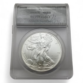 2008 American Silver Eagle One Dollar, Certified