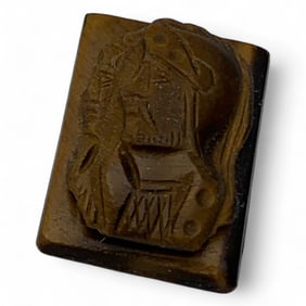 Carved Tiger's Eye Cameo