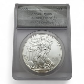 2009 American Silver Eagle One Dollar, Certified