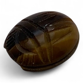 Carved Tiger's Eye Scarab