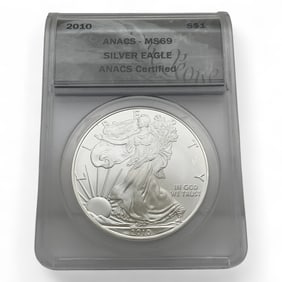 2010 American Silver Eagle One Dollar, Certified