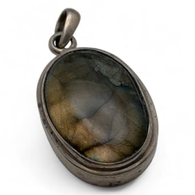 Sterling Silver & Stone Pendant