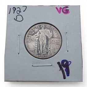 1927 D Standing Liberty Silver Quarter