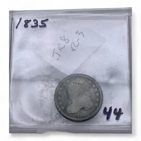 1835 Silver Capped Bust Dime, G/ V G