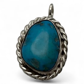 Silver & Blue Stone Pendant
