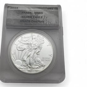 2014 American Silver Eagle One Dollar, Certified