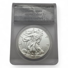 2016 American Silver Eagle One Dollar, Certified