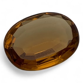 Faceted Yellow Spinel Gemstone